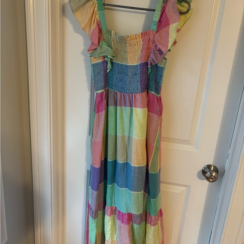 Gap Multicolor Patchwork Dress - image 4